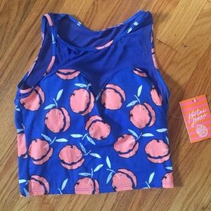 Kortni Jeane Netted Sweetheart Peaches Top